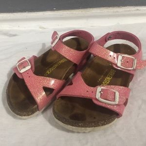 Little Girl Toddler Birkenstock Sandals Pink Sz 8